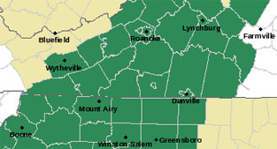 Flash flood watch map